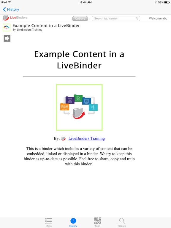LiveBinders Screenshot 5