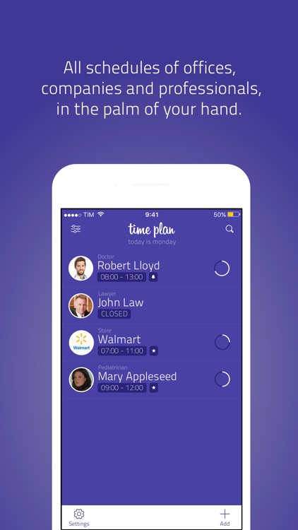 Time Plan - timetables manager