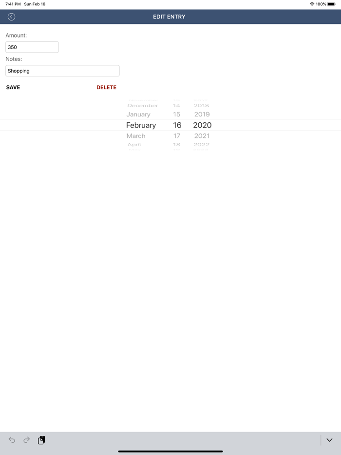 Spending Tracker  Manager