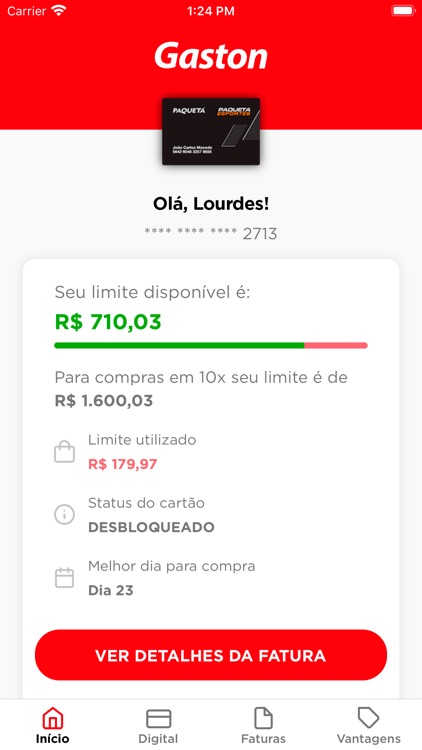 Cartão Gaston