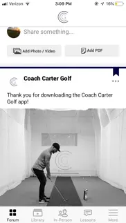 coach carter golf iphone screenshot 1