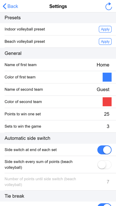 Volleyball Score Simple screenshot 3
