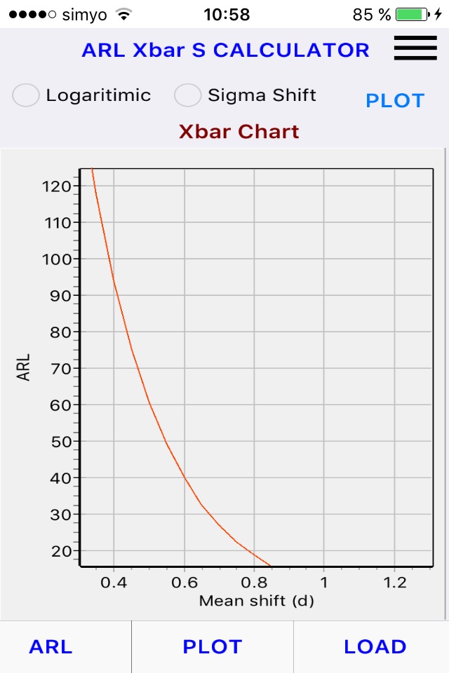 Calculator Xbar and S Charts screenshot 2