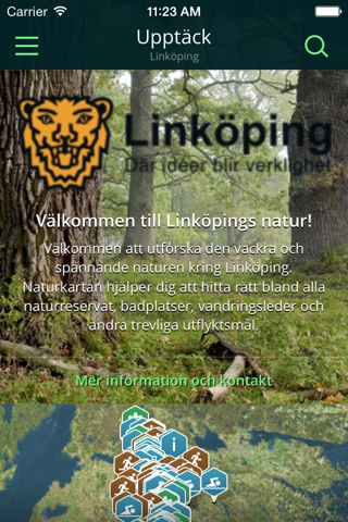 Linköpings Naturkarta - náhled