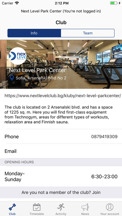 Next Level Fitness App screenshot 2