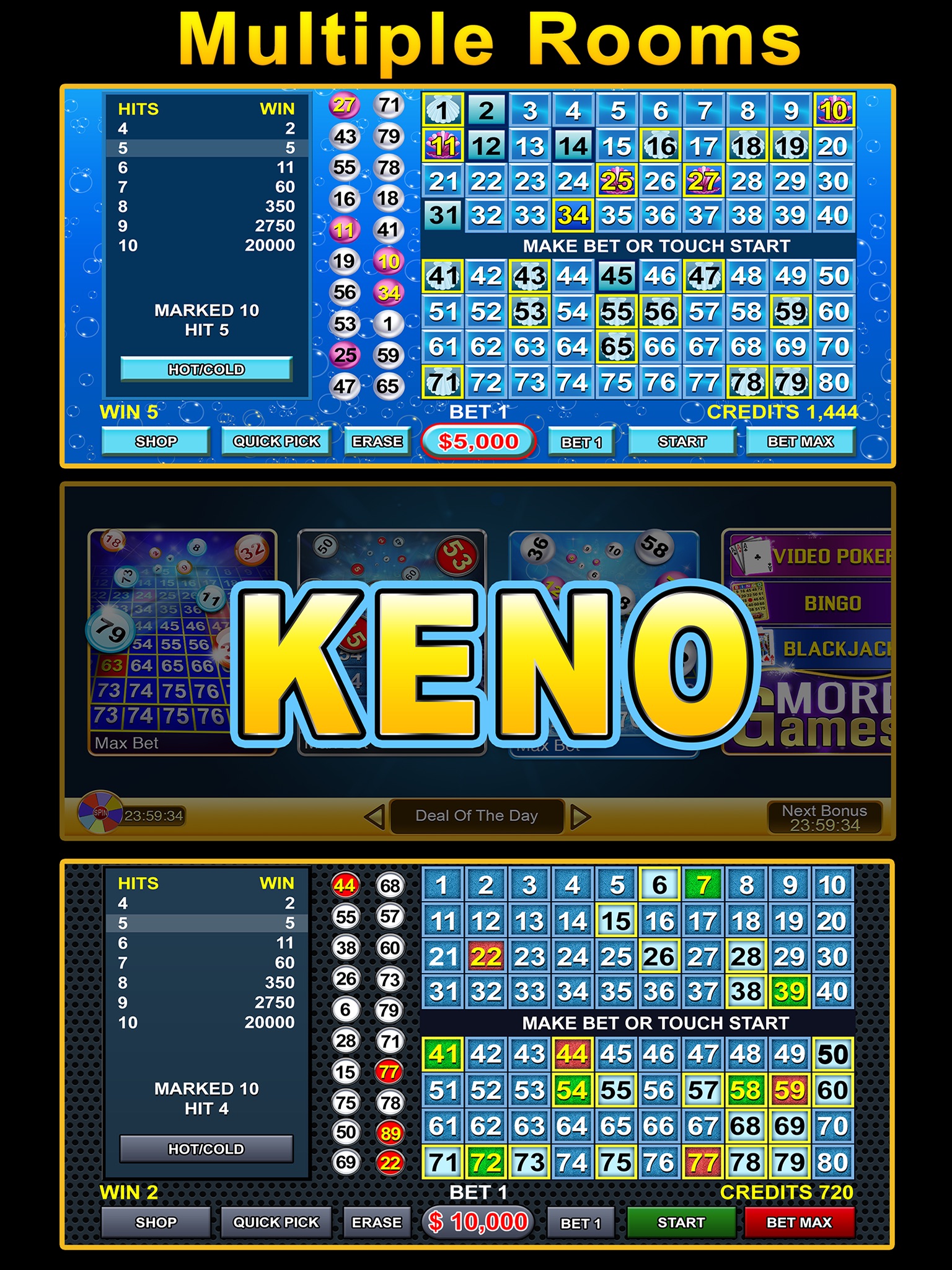 Keno - Multi Card keno games screenshot 2