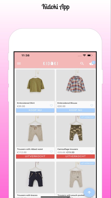 Kidoki kinderkleding app