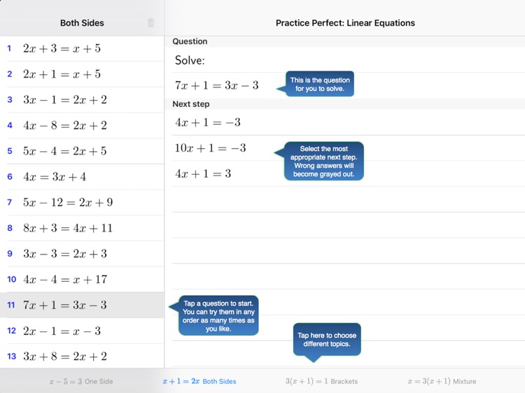 Practice Linear Equations