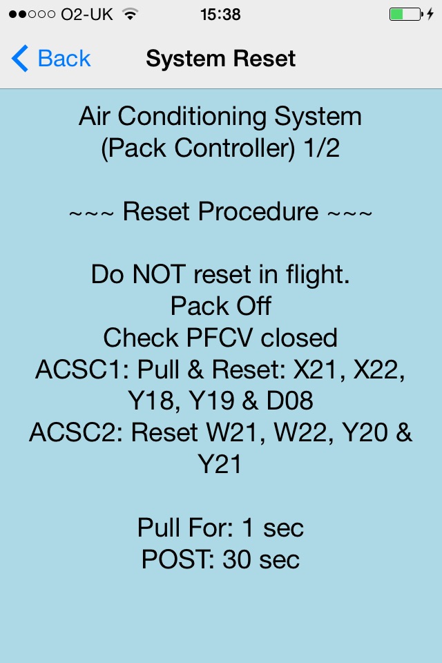 Airbus ECAM Resets+ screenshot 3