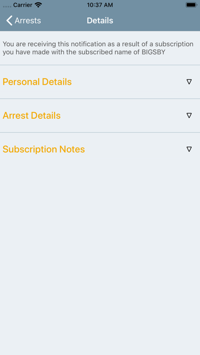 Arrest Alert screenshot 2