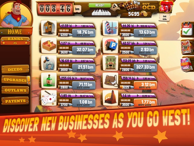 Wild West: Idle Tycoon Clicker