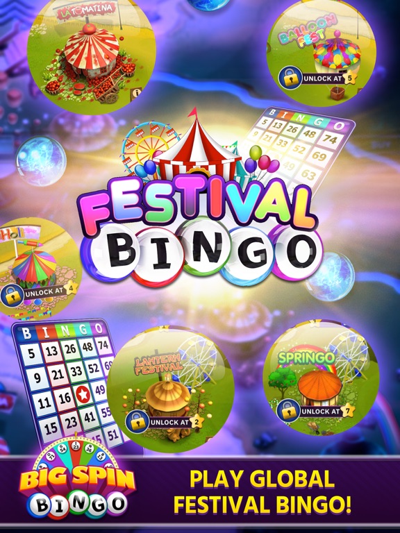 Big spin bingo game
