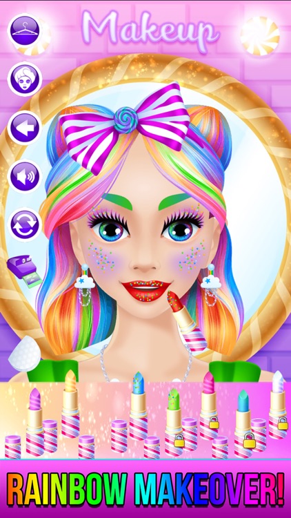 Rainbow Unicorn Candy Salon screenshot-3