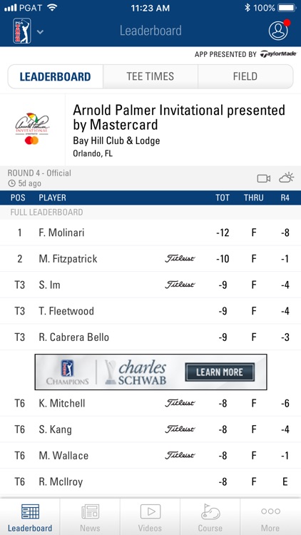 PGA TOUR Mobile screenshot-0