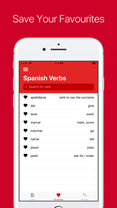 Spanish Verb Conjugator Pro Screenshots