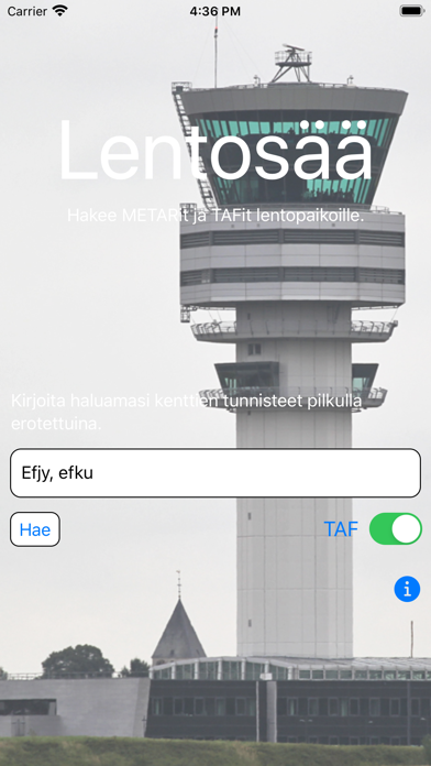 Lentosää screenshot 2