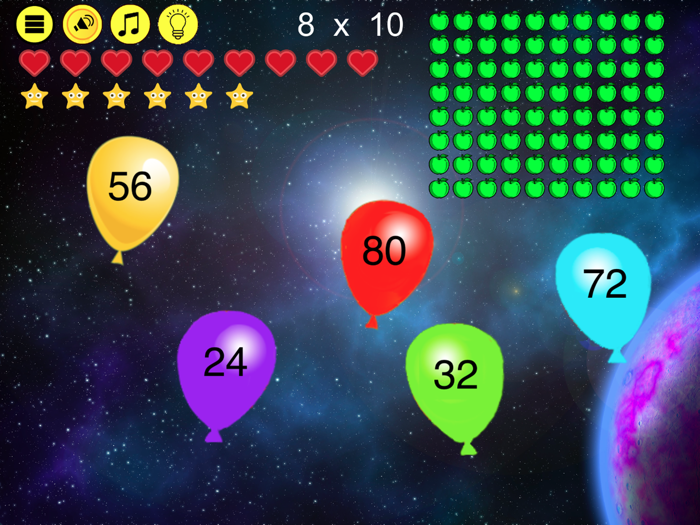 Times Tables Balloon Pop