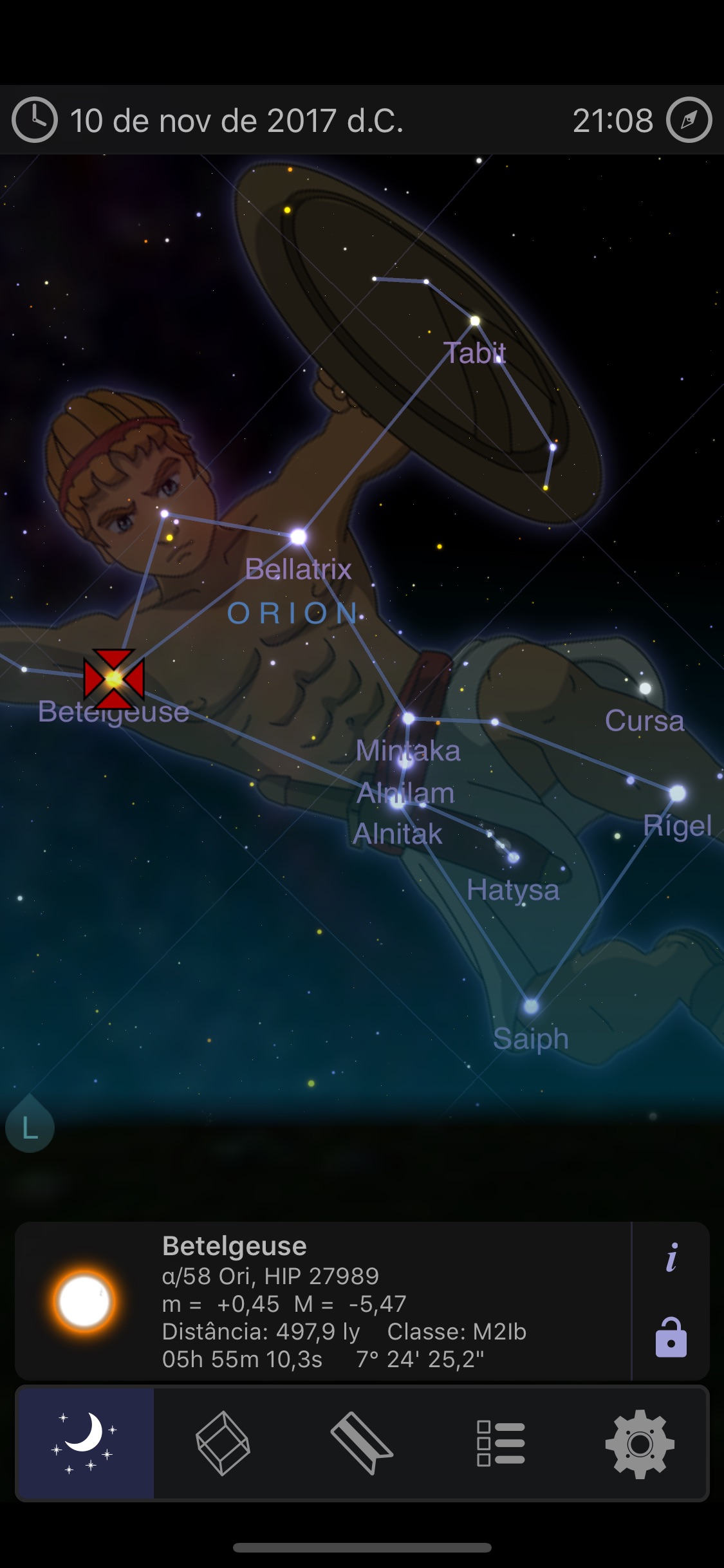 Screenshot do app Astro 3D+