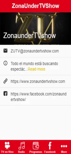 Captura 1 ZonaUnderTVShow iphone