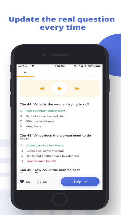 TOEIC - Topro ôn luyện toeic screenshot-4