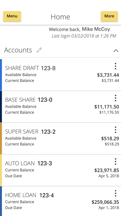 myMcCoy Mobile Banking screenshot 2