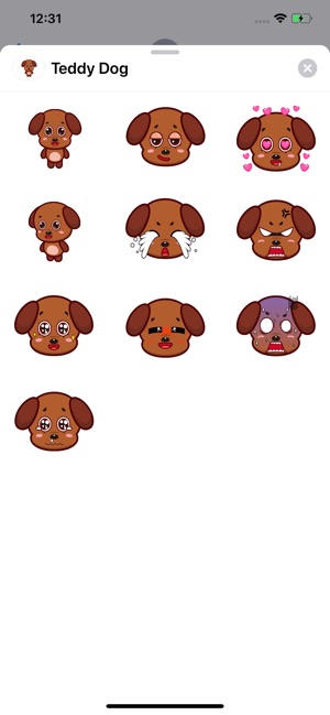 Teddy Dog Sticker Pack(圖1)-速報App