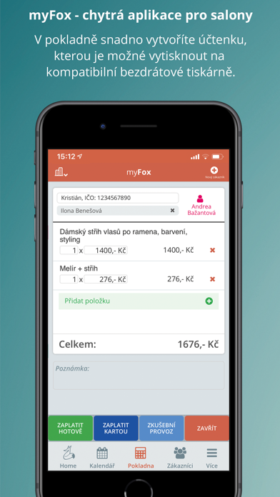 MyFox - rezervační systém screenshot 2