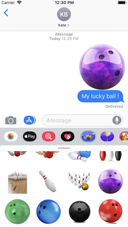 Bowling-Emojis Stickers