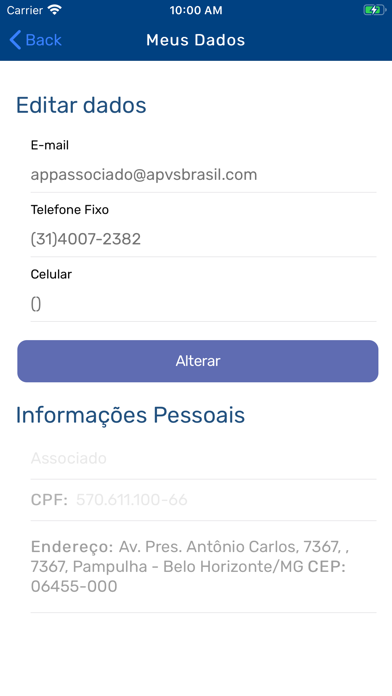 APVS Brasil Área do Associado screenshot 4