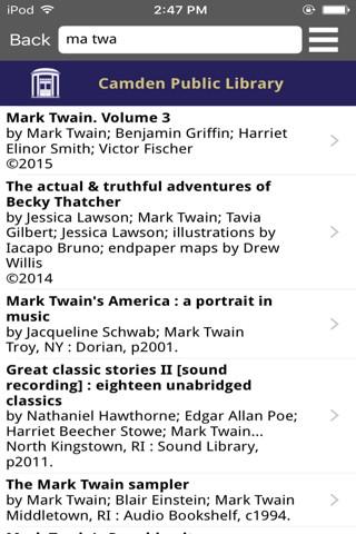 Camden Public Library Mobile screenshot 2