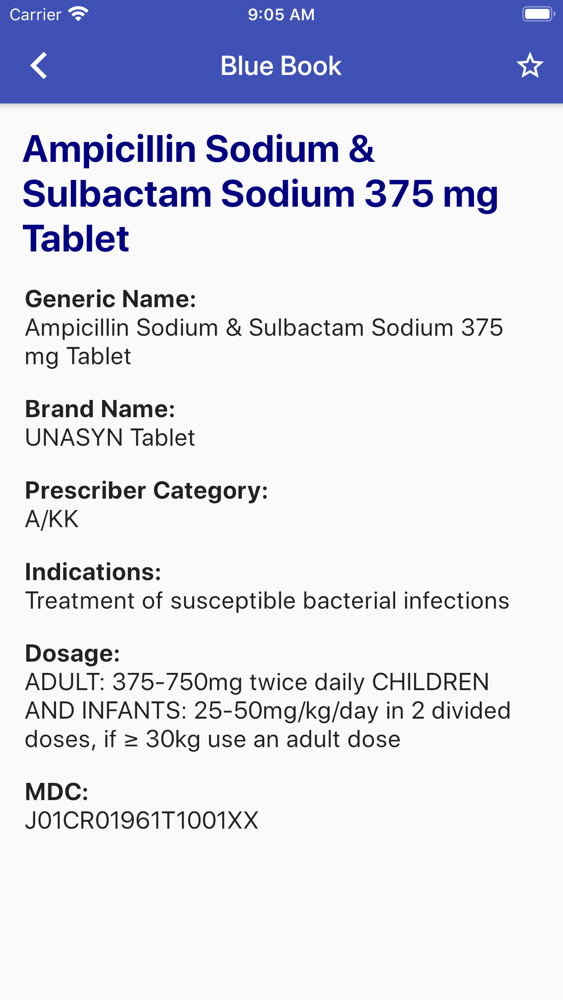 Blue Book Drug Formulary App for iPhone Free Download Blue Book Drug
