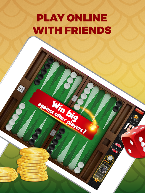 Backgammon PlayGem Multiplayer Backgammon Game HD screenshot