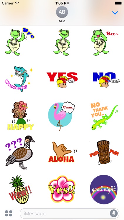 Hawaiian Life Icon Sticker screenshot-3