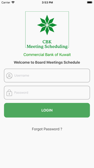 CBK Meeting Scheduling screenshot 2
