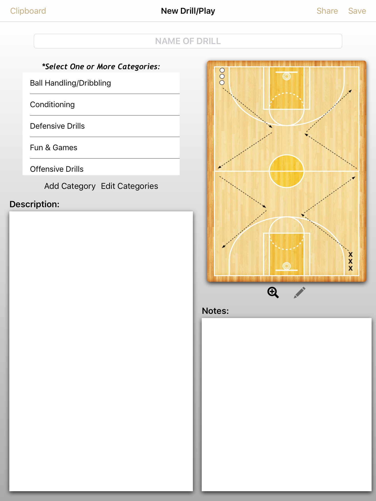 Basketball ClipPad screenshot 3