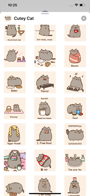 Cutey Cat Funny Stickers(圖2)-速報App