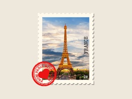 Travel Love Stamps Stickers