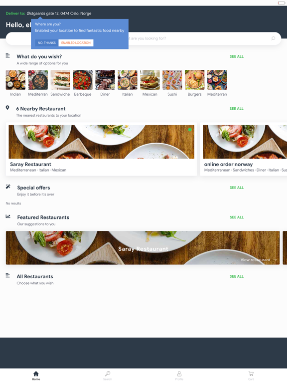 Screenshot #4 pour Onlineorder Customer App