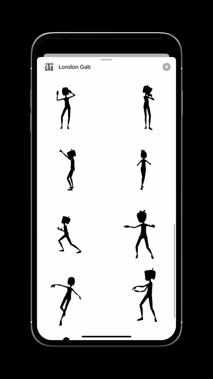 London Gab Silhouette Emotes