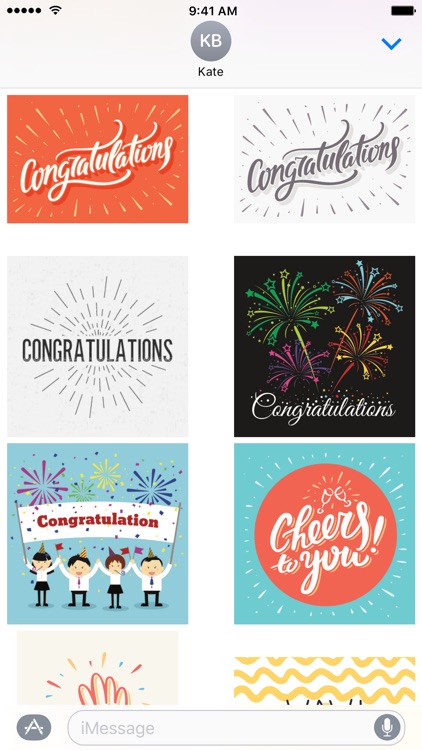 Congratulations Stickers