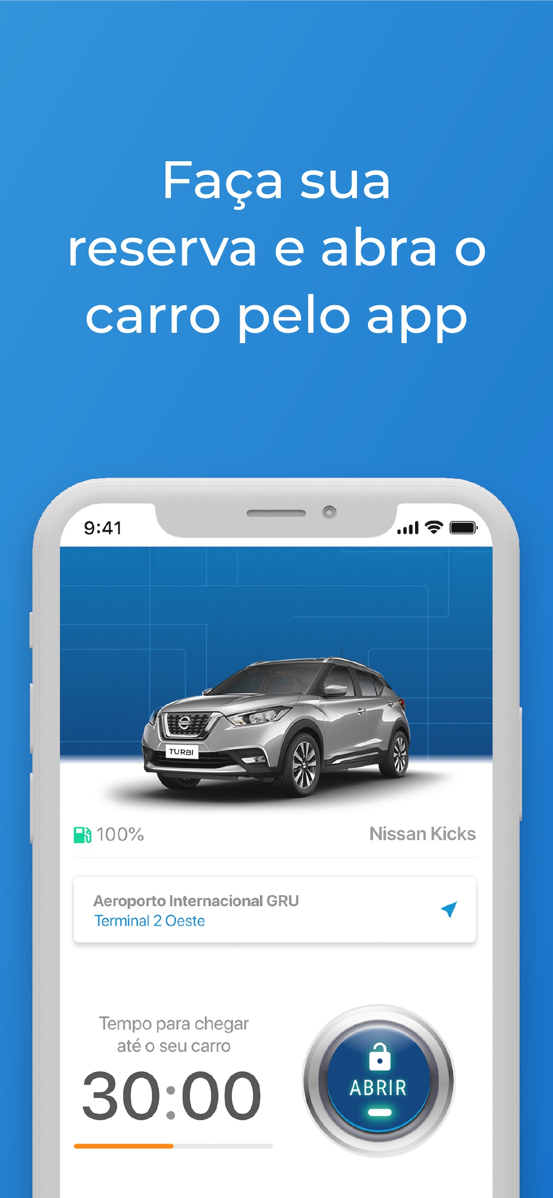 Screenshot do app Turbi - Aluguel de Carros