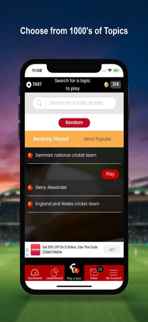 FullToss: Cricket Quiz app(圖4)-速報App