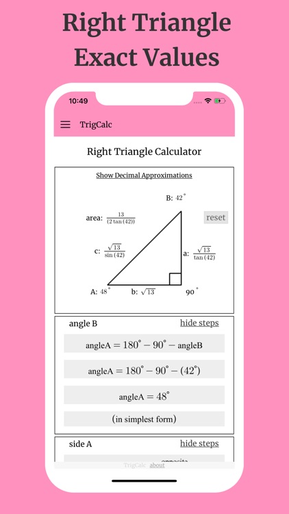 TrigCalc - Trig Calculator