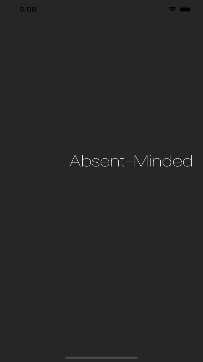 Absent-Minded