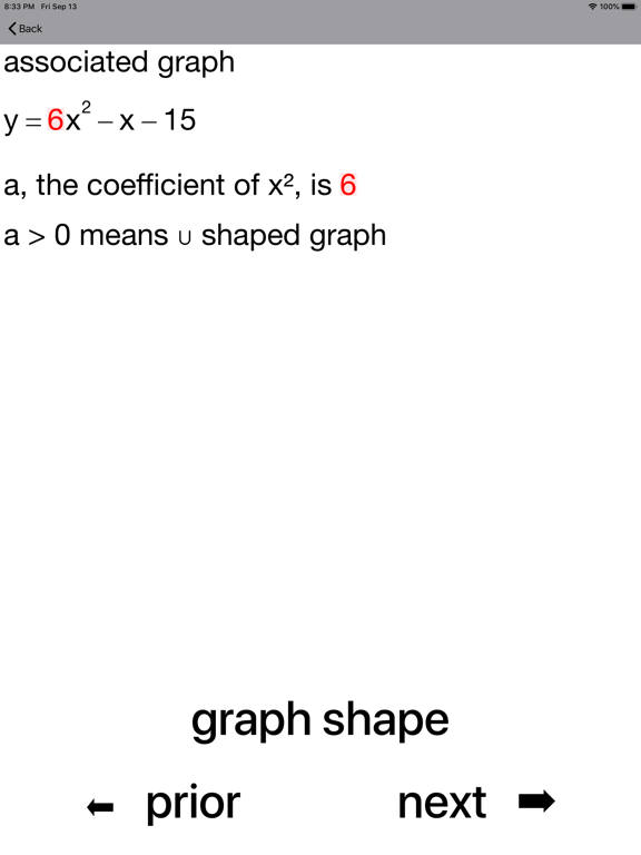 Screenshot #6 pour Quadratic Inequalities