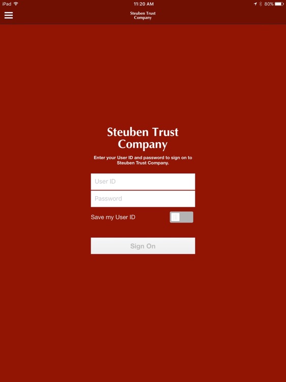 Steuben Trust Company for iPad