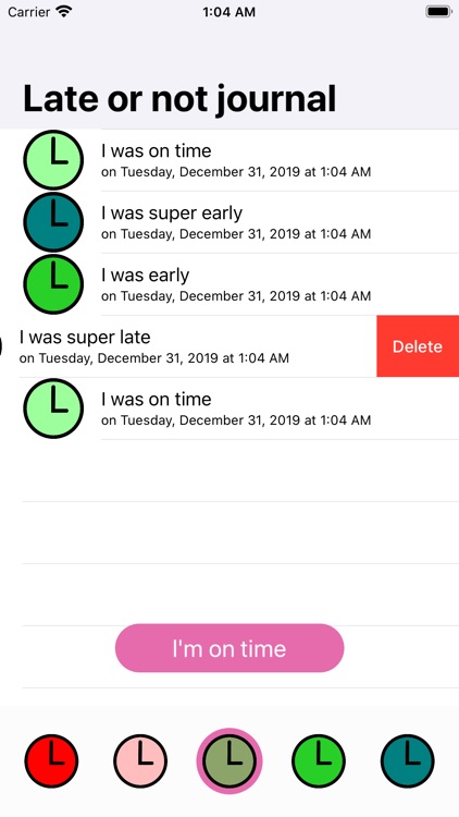 Late or not journal screenshot-3