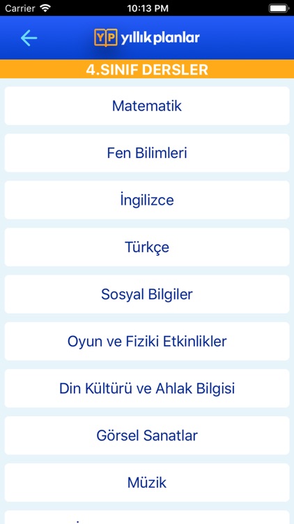 Kazanımlar - Yıllık Planlar screenshot-4