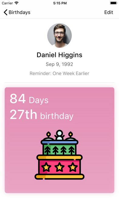 Birthdate - Beautiful Reminder screenshot 3