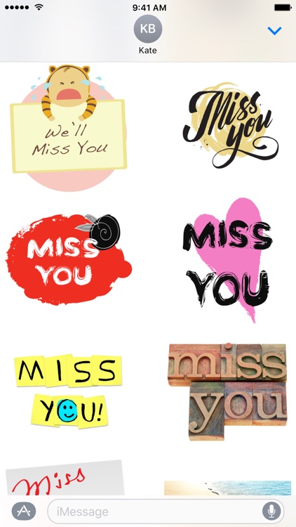 miss you stickers